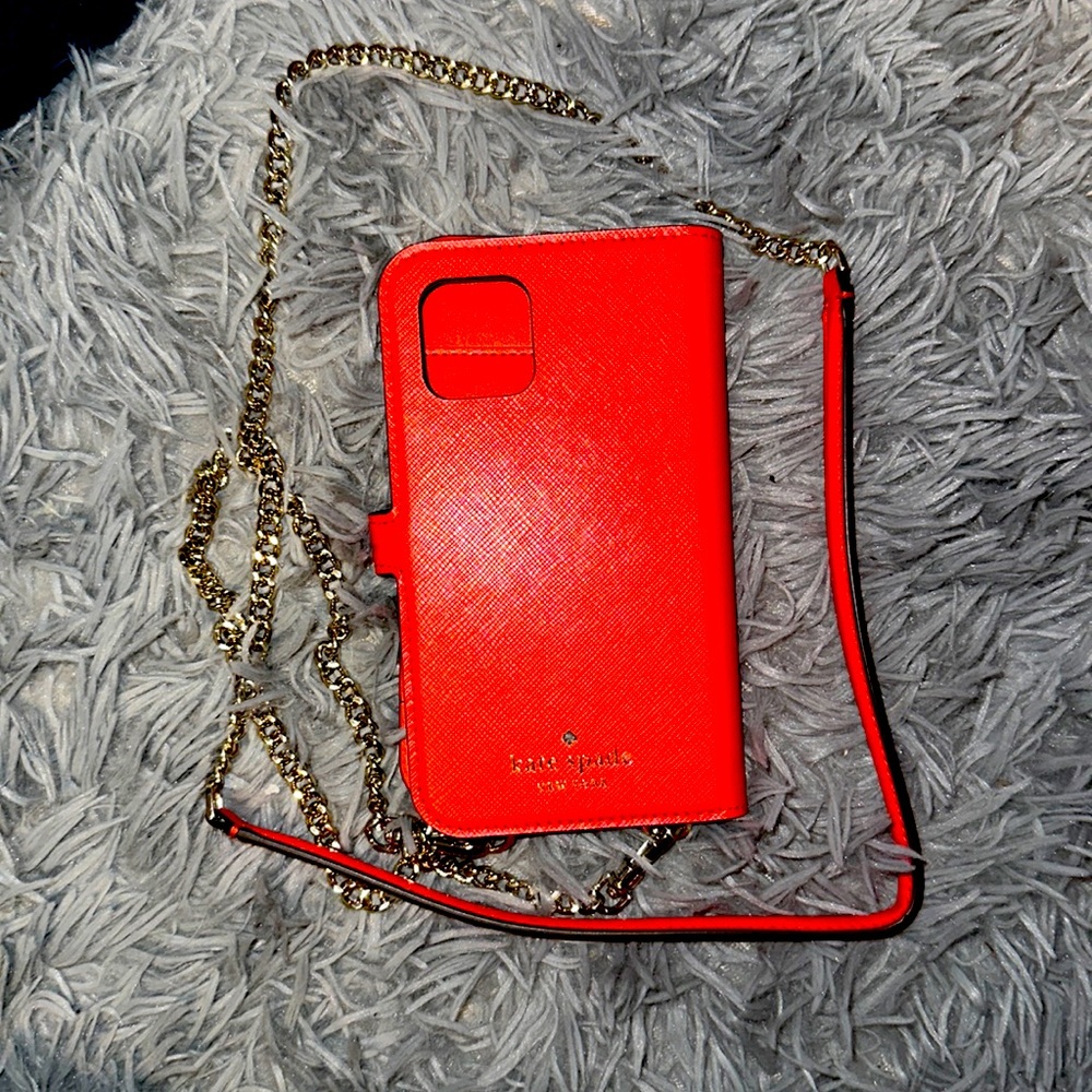 iPhone 12pro Kate Spade Magnetic Wrap Folio (Chain Crossbody)